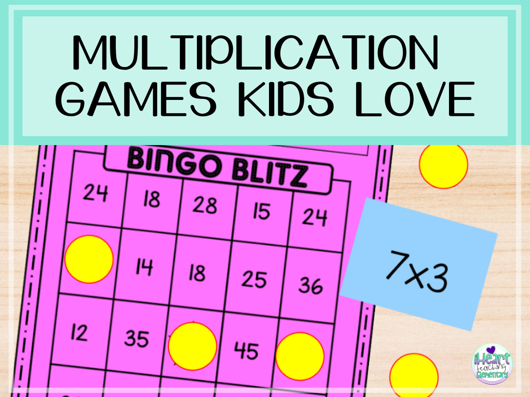 digital and printable multiplication games kids love