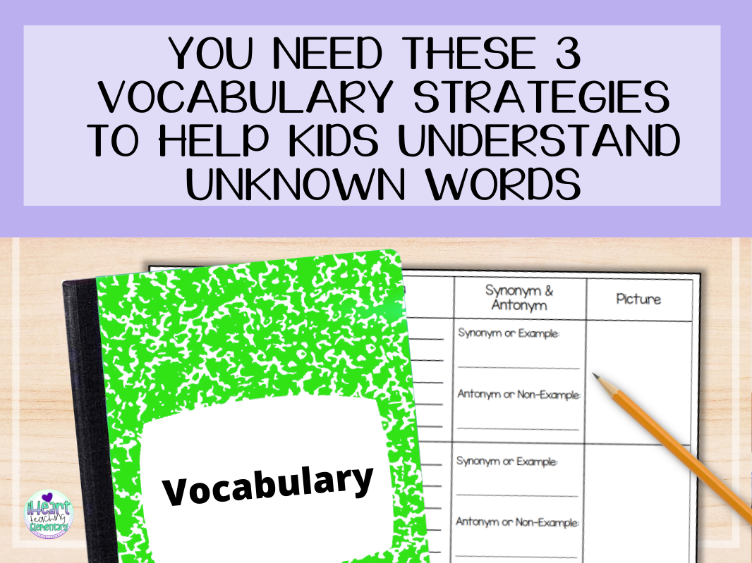 You are currently viewing You Need These 3 Vocabulary Strategies to Help Kids Understand Unknown Words