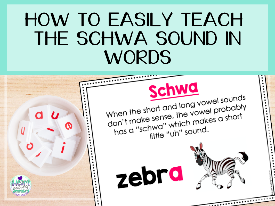 Read about how to easily teach the schwa sound in words.