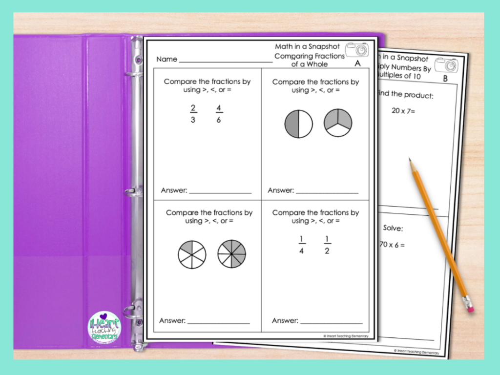 a picture of 3rd grade tests to assess math