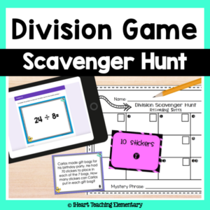 Division Review Scavenger Hunt Game