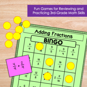4th Grade Math Review Games – Bingo Bundle