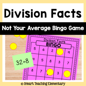 Division Facts Bingo Game