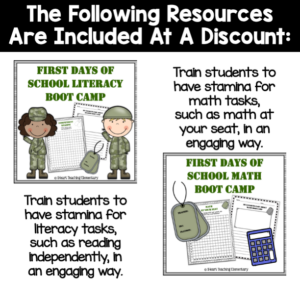 Back to School Literacy and Math Boot Camp Bundle