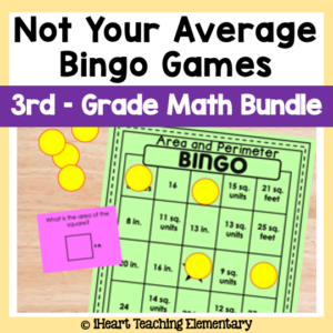 3rd Grade Math Review Games – Bingo Bundle