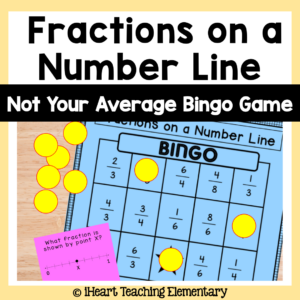 Fractions on a Number Line Bingo Game