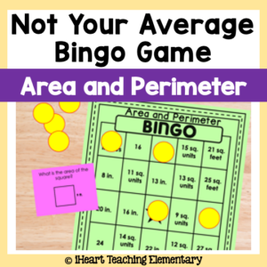 Area and Perimeter Bingo Game