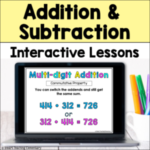 3 digit Addition and Subtraction Interactive Anchor Charts