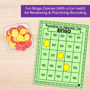 Rounding to the Nearest 10 and 100 Bingo Game Bundle