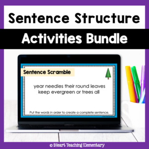 Sentence Structure Activities Bundle