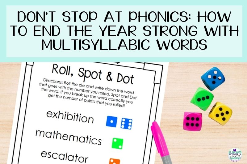 You are currently viewing Don’t Stop at Phonics: How to End the Year Strong with Multisyllabic Words